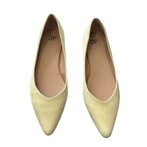Faux suede pointed flats